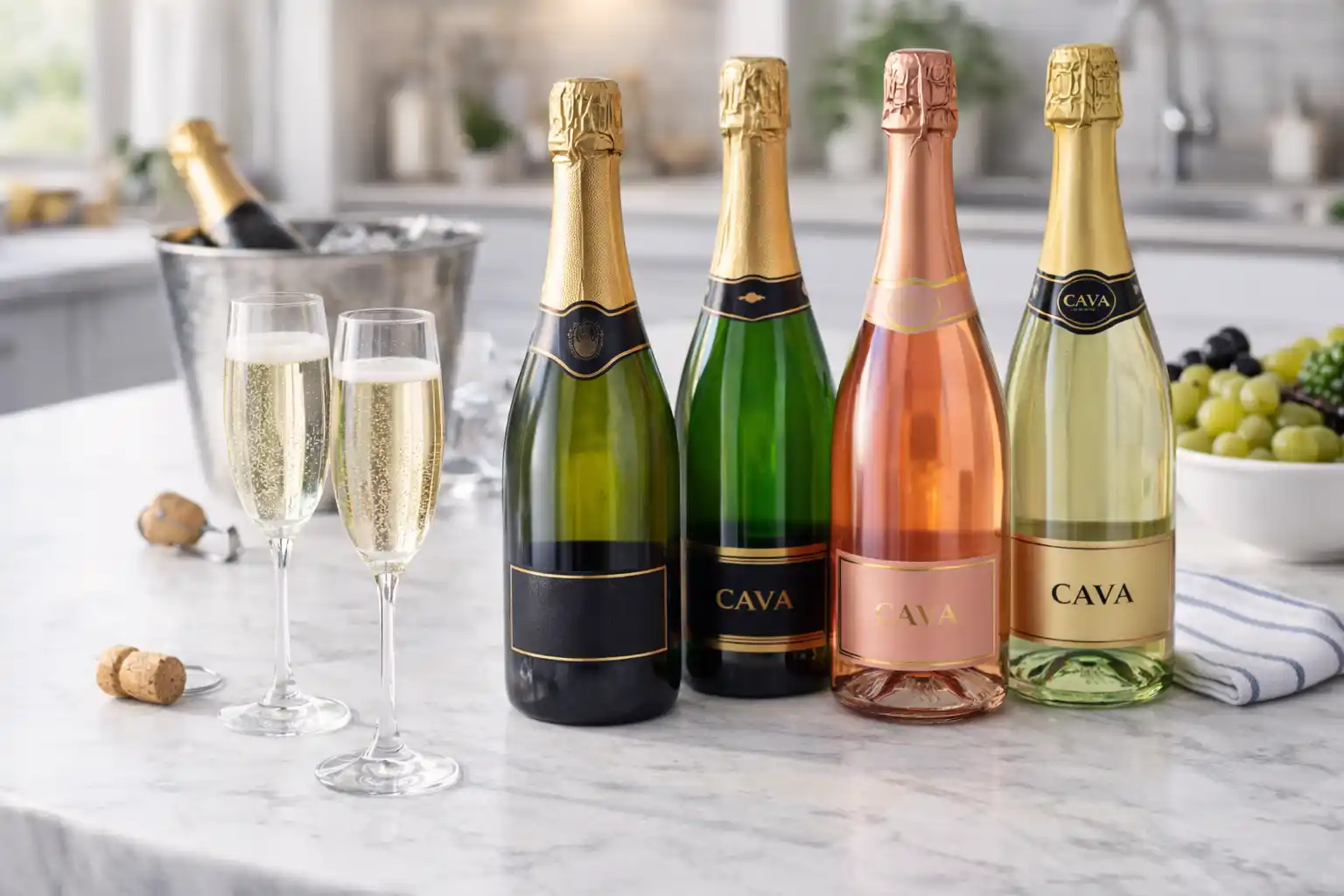 Cava, Sidra, Champagnes, Espumosos