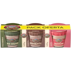 Tarradellas Pack 3 patés (finas hierbas, pimienta y jamón)